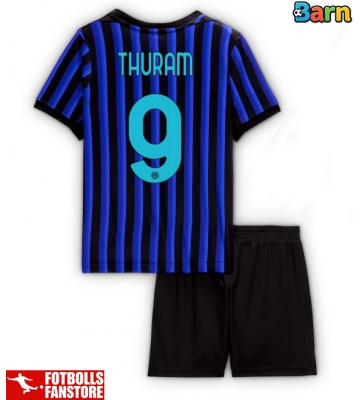 Inter Milan Marcus Thuram #9 Hemmatröja Barn 2025-26 Kortärmad (+ Korta byxor)